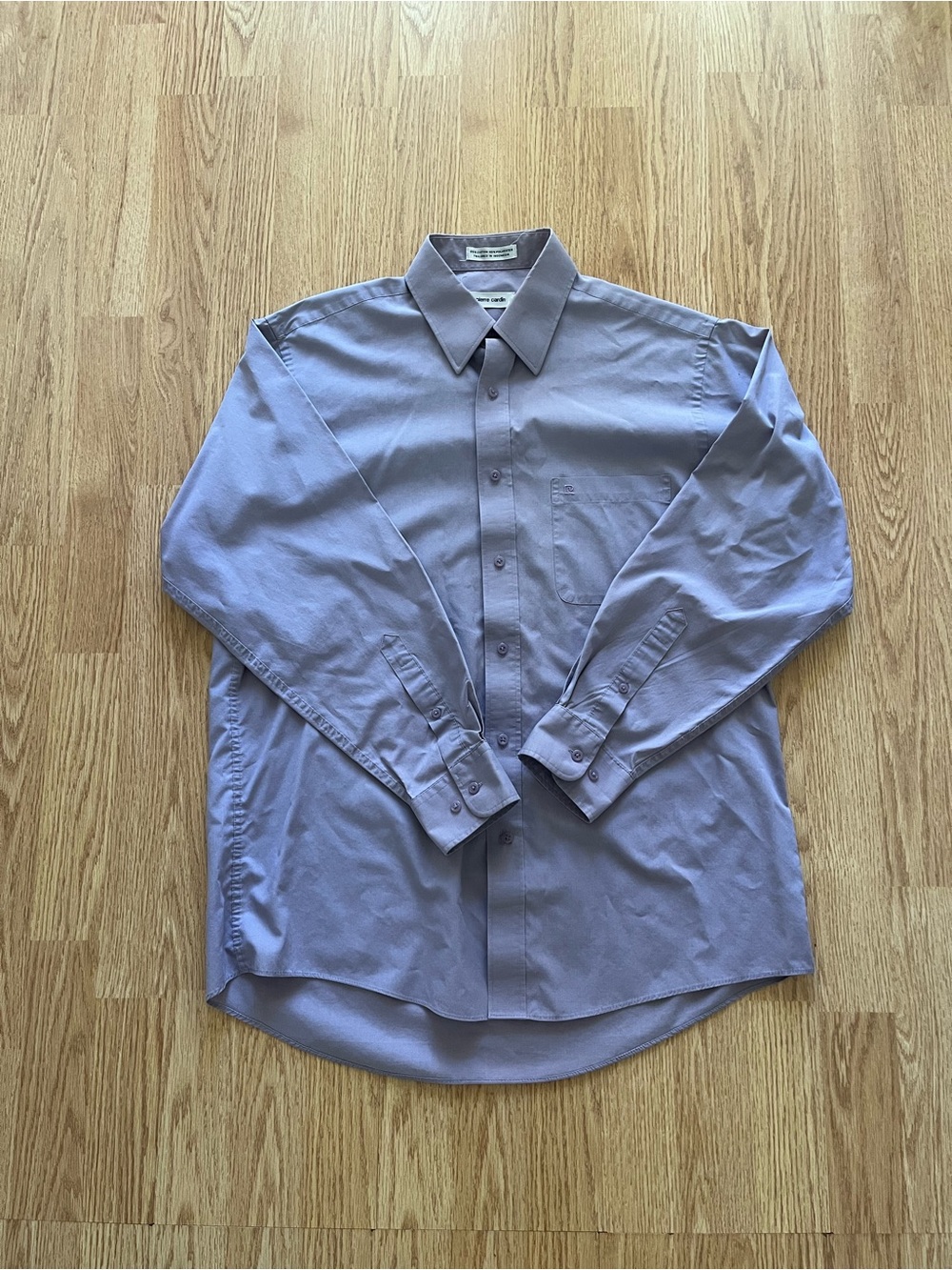 Pierre Cardin Lilac Purple Medium Dress Shirt